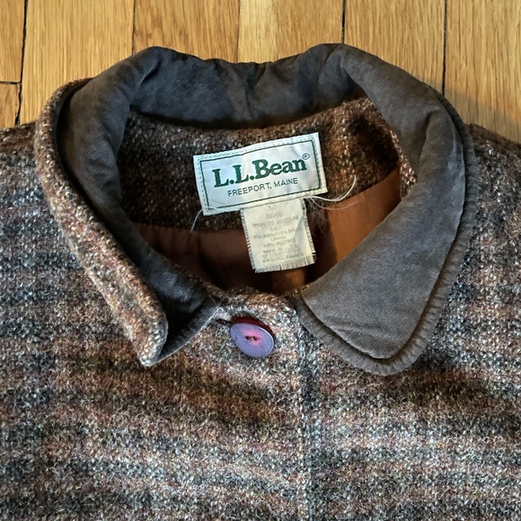LL Bean vintage wool long tweed overcoat - Picture 13 of 13